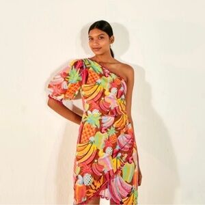 Farm Rio Fruit Salad Mini Dress Size M